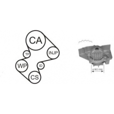 WPK-136105 AIRTEX Водяной насос + комплект зубчатого ремня