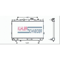 5200831 KUHLER SCHNEIDER Радиатор, охлаждение двигател
