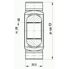 CVJ5415.20 OPEN PARTS Шарнирный комплект, приводной вал