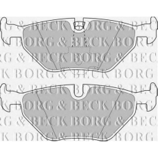 BBP1591 BORG & BECK Комплект тормозных колодок, дисковый тормоз
