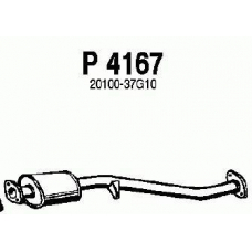 P4167 FENNO Средний глушитель выхлопных газов