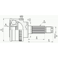 CVJ5570.10 OPEN PARTS Шарнирный комплект, приводной вал