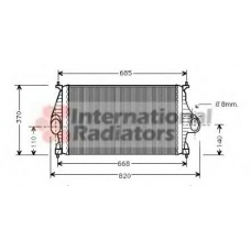 09004050 VAN WEZEL Интеркулер