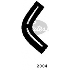 2004 GATES Шланг радиатора