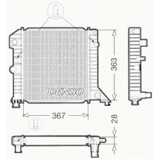 DRM33020 DENSO Радиатор, охлаждение двигателя