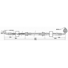 FBH6500 FIRST LINE Тормозной шланг