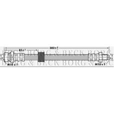 BBH6987 BORG & BECK Тормозной шланг