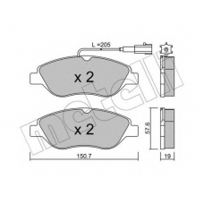 22-0577-1 METELLI Комплект тормозных колодок, дисковый тормоз