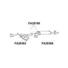 FA25190 VENEPORTE Глушитель выхлопных газов конечный