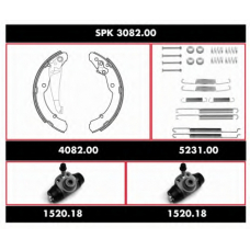 SPK 3082.00 ROADHOUSE Комплект тормозов, барабанный тормозной механизм