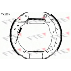 TK2033 FTE Комплект тормозных колодок