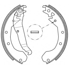 BSA2037.00 OPEN PARTS Комплект тормозных колодок