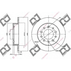 BD1689 DJ PARTS Тормозной диск