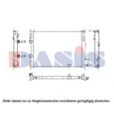 070001N AKS DASIS Радиатор, охлаждение двигателя