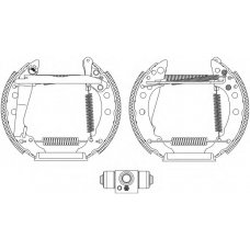 8DB 355 005-241 HELLA PAGID Комплект тормозных колодок