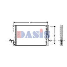 222060N AKS DASIS Конденсатор, кондиционер