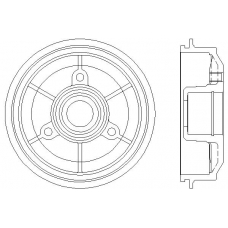 MBD026 MINTEX Тормозной барабан