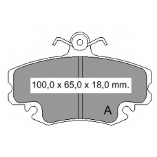 835150 Vema Комплект тормозных колодок, дисковый тормоз