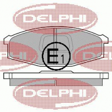 LP745 DELPHI Комплект тормозных колодок, дисковый тормоз