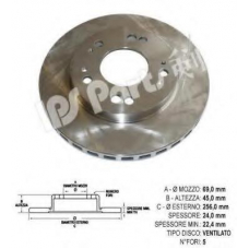 IBT-1598 IPS Parts Тормозной диск