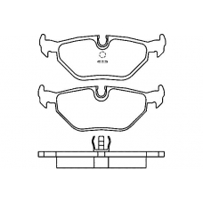 20995 173  0 5 T477 TEXTAR Колодки торм.зад. bmw 3 (е30,е36), 5 (e34), 7(e32)