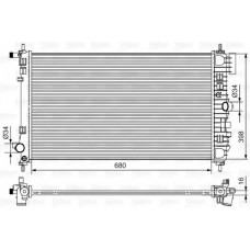 735483 VALEO Радиатор, охлаждение двигателя