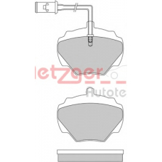 1170626 METZGER Комплект тормозных колодок, дисковый тормоз