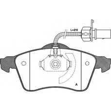 BPA0618.01 OPEN PARTS Комплект тормозных колодок, дисковый тормоз