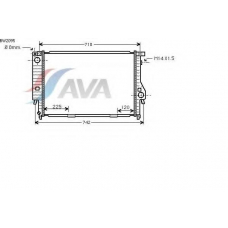 BW2095 AVA Радиатор, охлаждение двигателя