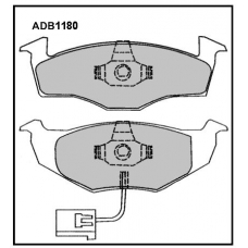 ADB1180 Allied Nippon Тормозные колодки