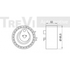 SK164802 SK Натяжной ролик, ремень грм