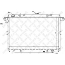 10-26400-SX STELLOX Радиатор, охлаждение двигателя