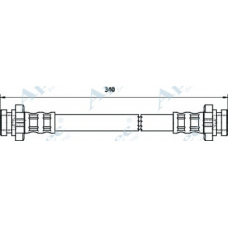 HOS3103 APEC Тормозной шланг