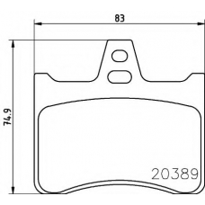 8DB 355 007-201 HELLA PAGID Комплект тормозных колодок, дисковый тормоз