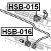HSB-015 FEBEST Опора, стабилизатор
