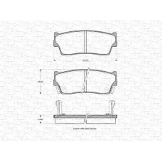 363702160966 MAGNETI MARELLI Комплект тормозных колодок, дисковый тормоз