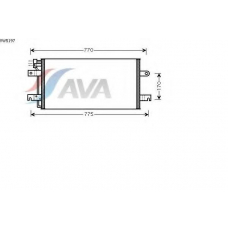 VW5197 AVA Конденсатор, кондиционер