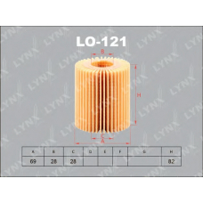 LO-121 LYNX Фильтр масляный