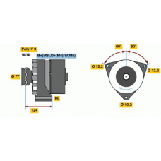 6 033 GB3 023 BOSCH Генератор