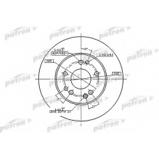 PBD1581 PATRON Тормозной диск