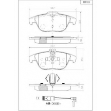 FBP4134 FI.BA Комплект тормозных колодок, дисковый тормоз