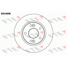 BS4406B FTE Тормозной диск