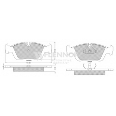 FB210154 FLENNOR Комплект тормозных колодок, дисковый тормоз