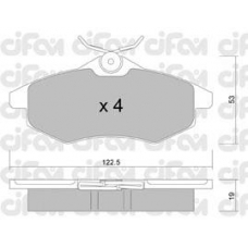 822-328-0 CIFAM Комплект тормозных колодок, дисковый тормоз