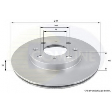 ADC0505V COMLINE Тормозной диск