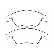 P 50 069 BREMBO Комплект тормозных колодок, дисковый тормоз