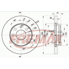 BD-1440 FREMAX Тормозной диск