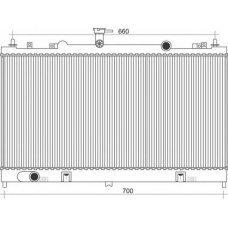 350213941000 MAGNETI MARELLI Радиатор, охлаждение двигателя