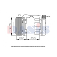 852165N AKS DASIS Компрессор, кондиционер