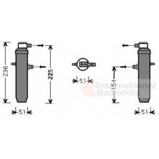 0900D234 VAN WEZEL Осушитель, кондиционер